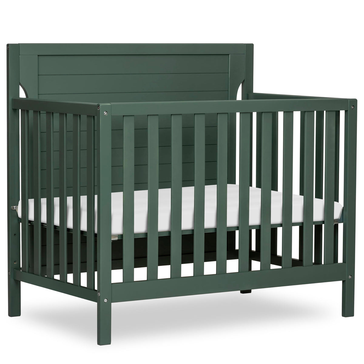 4-in-1 Convertible Mini Baby Crib with Mattress Pad B5778
