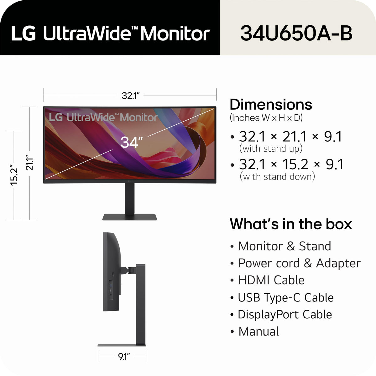 34-inch UltraWide IPS WQHD Curved Monitor X802