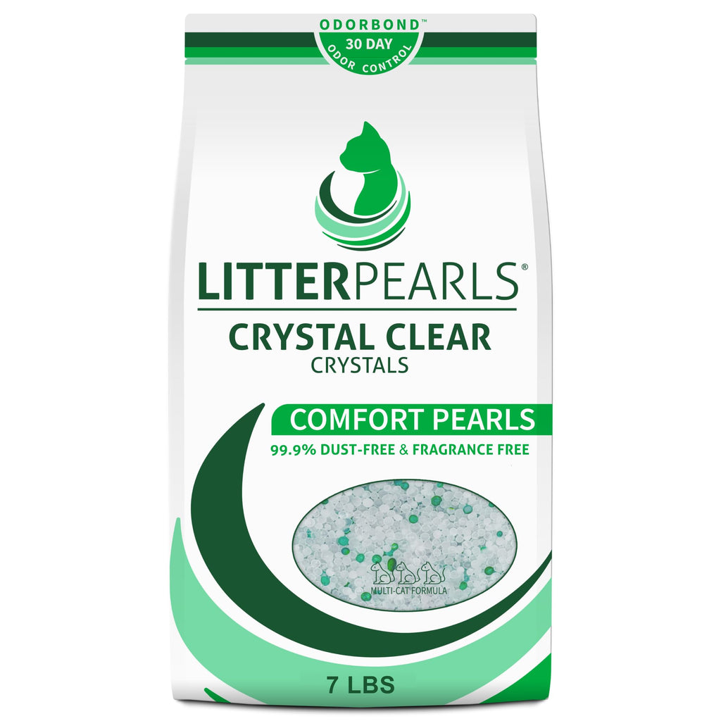 Unscented Non-Clumping Crystal Cat Litter, 7 lb Q9587