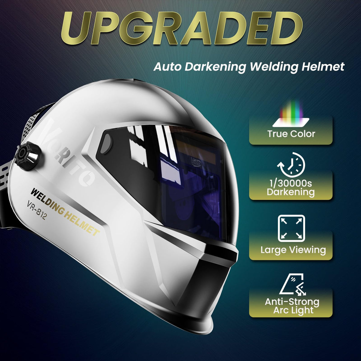 Auto Darkening Welding Helmet with LED Light X245309