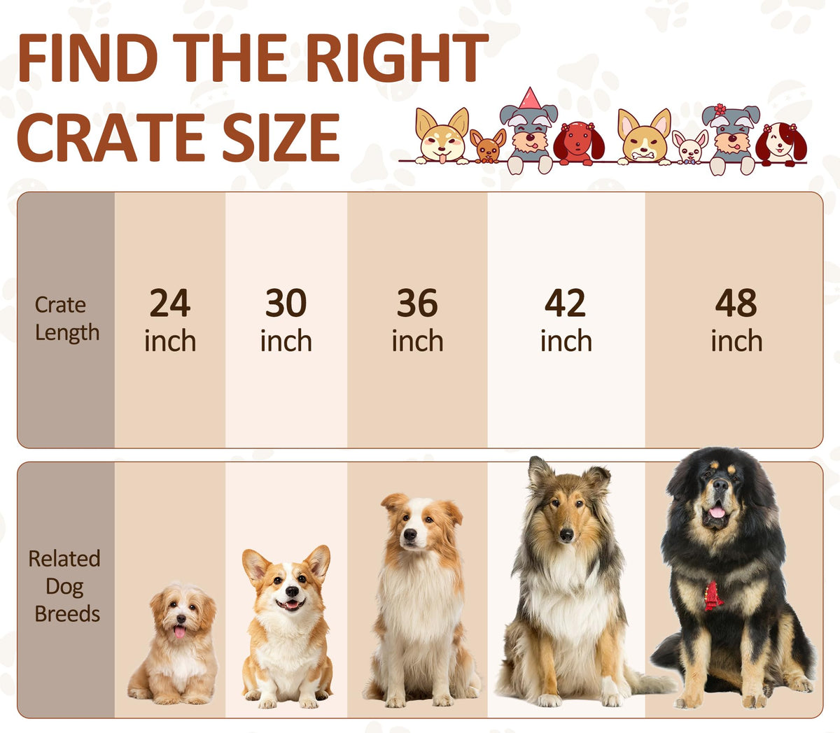 48 inch Folding Metal Wire Dog Crate with Double Door G98745