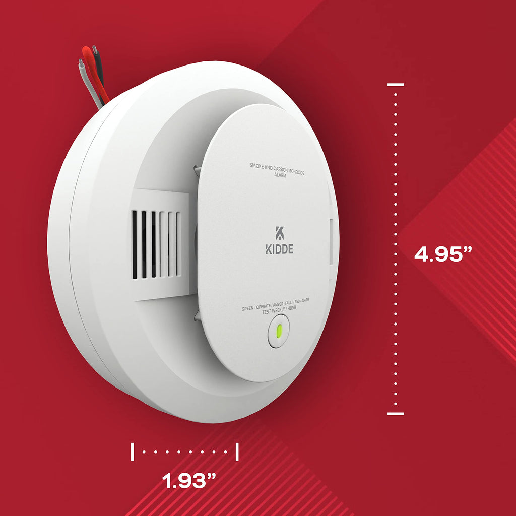 Hardwired Smoke & Carbon Monoxide Detector, 4 Pack T222713