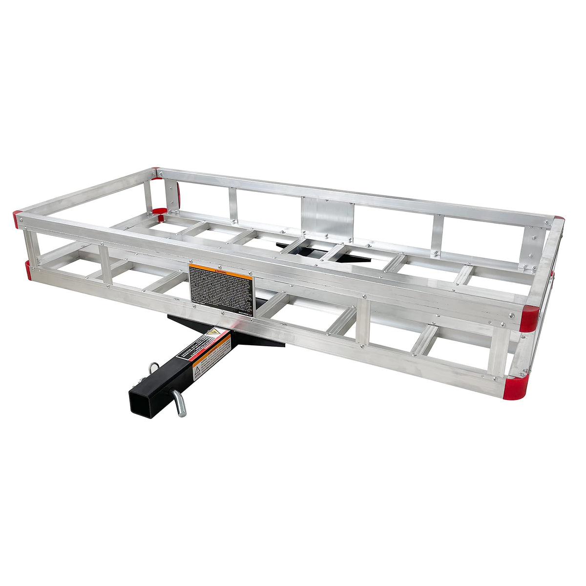 Aluminum Hitch Cargo Carrier with High Side Rails D628