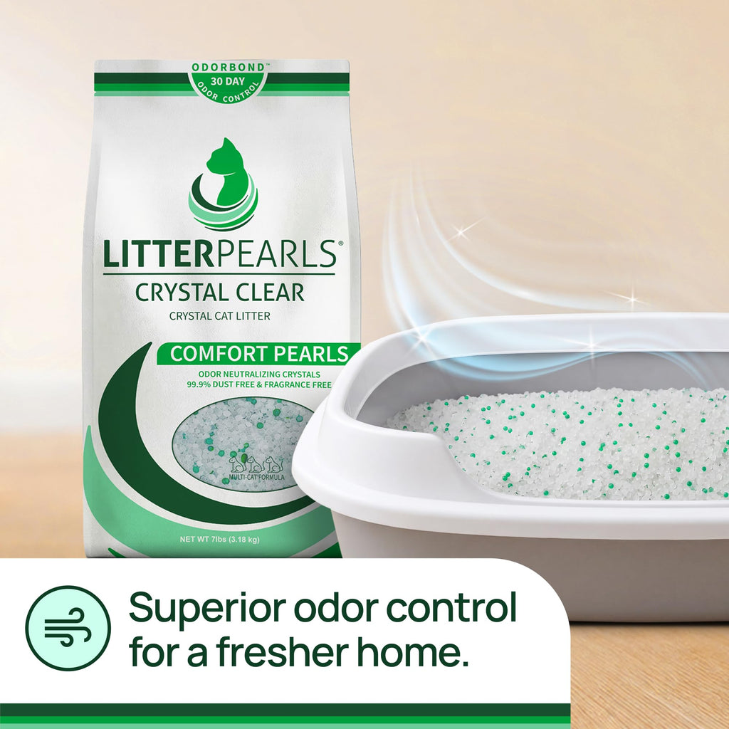 Unscented Non-Clumping Crystal Cat Litter, 7 lb Q9587