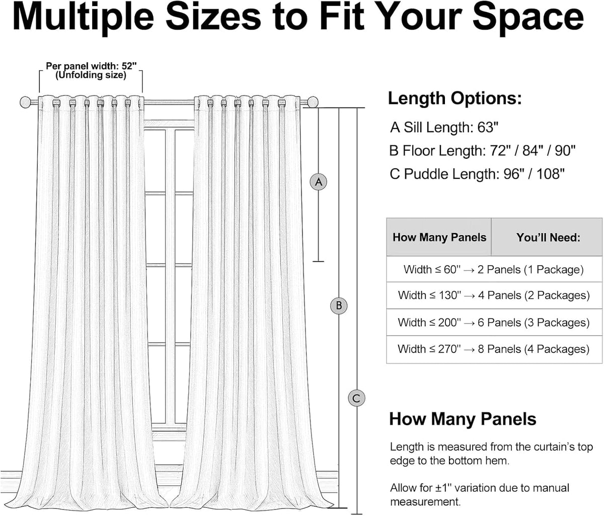 Cream Linen Blackout Curtains 84 Inch Pinch Pleat D92978