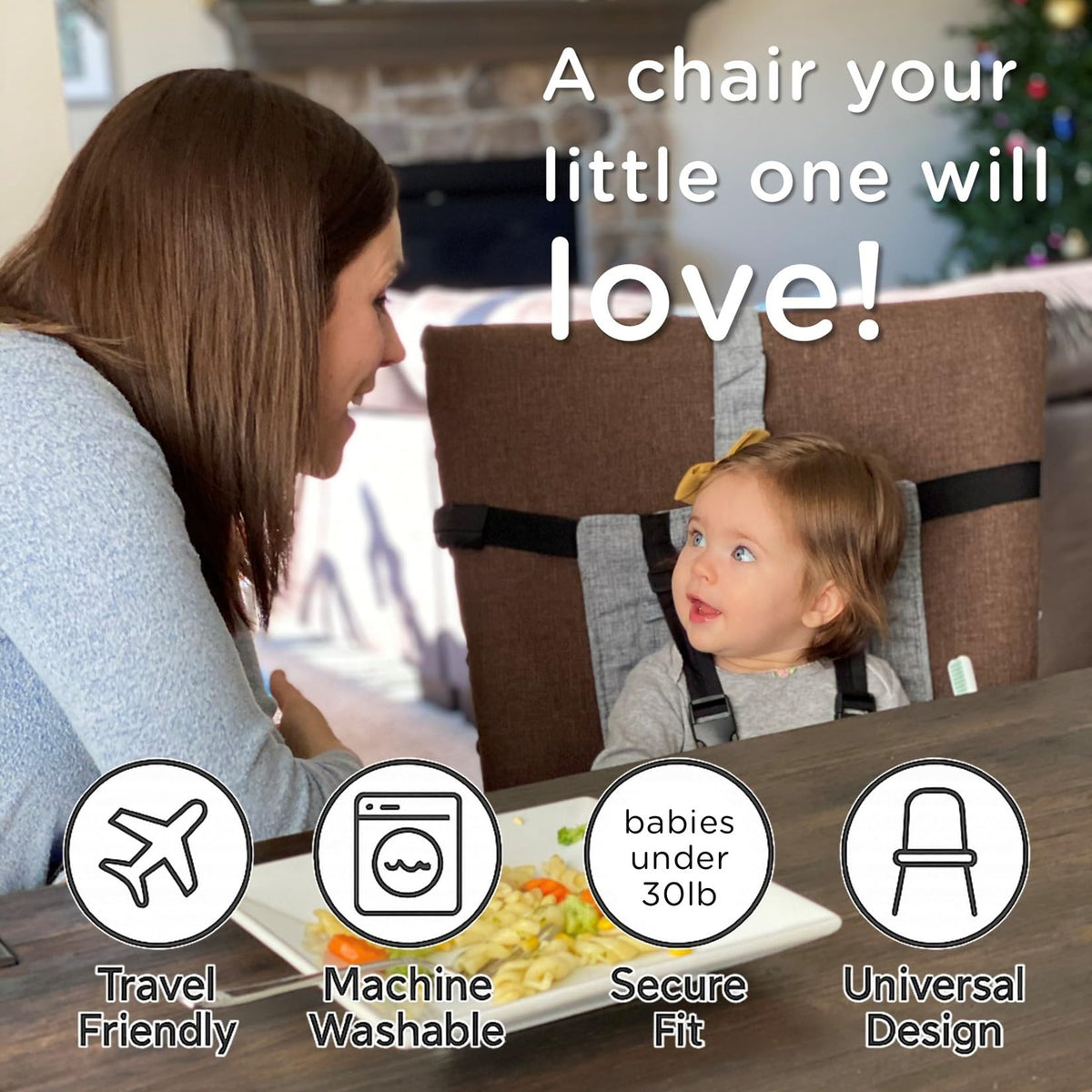 Compact Travel High Chair Portable Baby Harness Seat O7344
