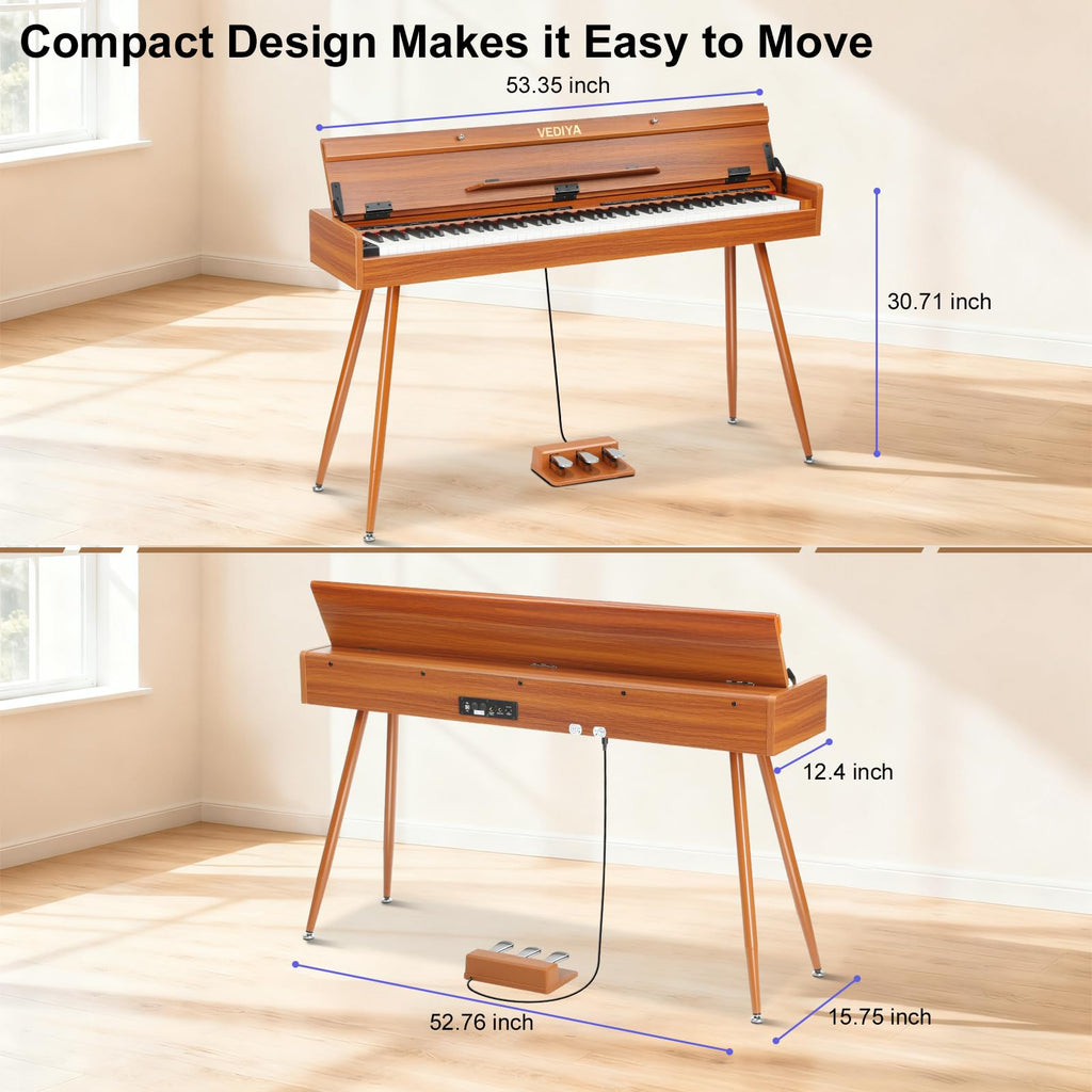 88 Key Weighted Hammer Action Digital Piano with MIDI R34498