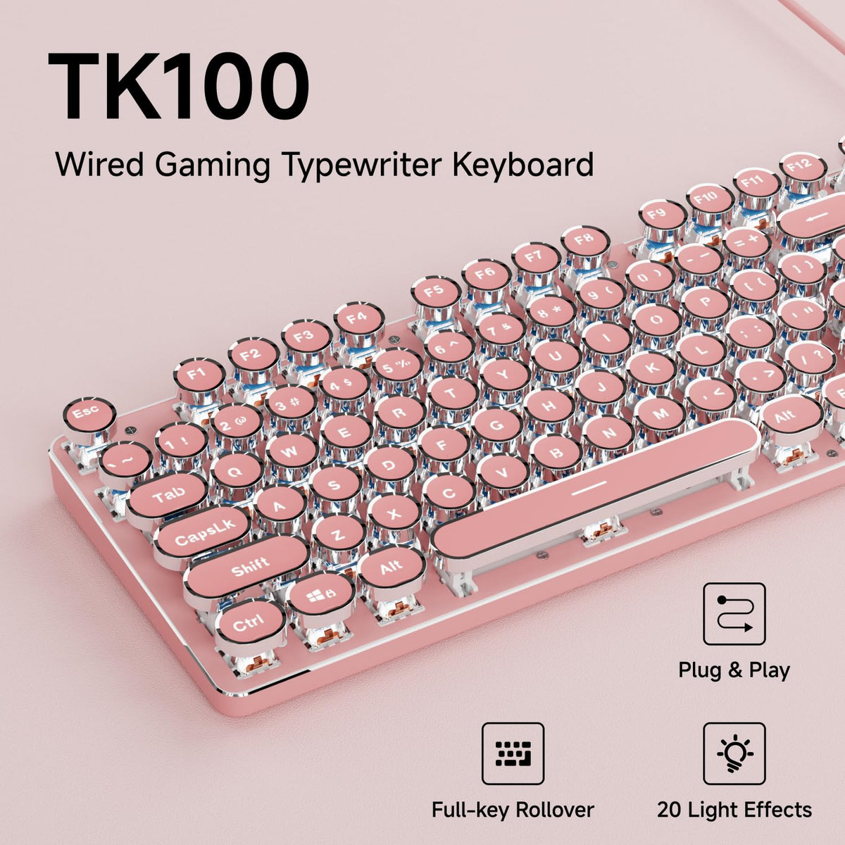 Wired Mechanical Keyboard with White Backlit P541489