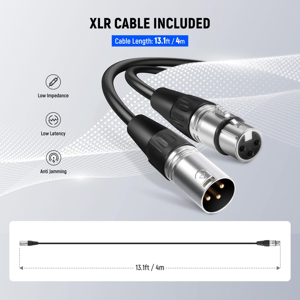 Cardioid Dynamic Microphone with XLR Cable J67067