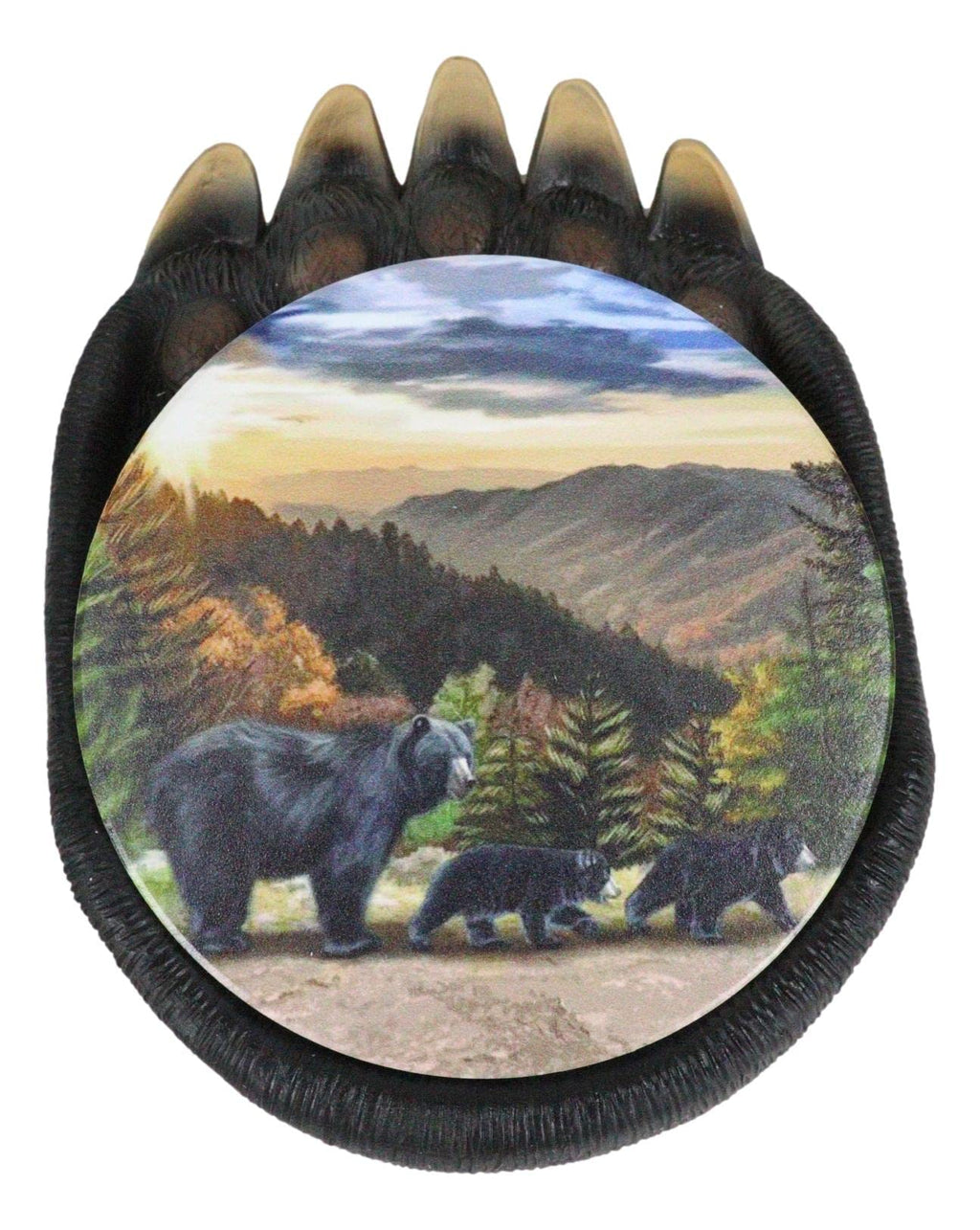 Black Bear Paw Coaster Set with 4 Coasters K76194
