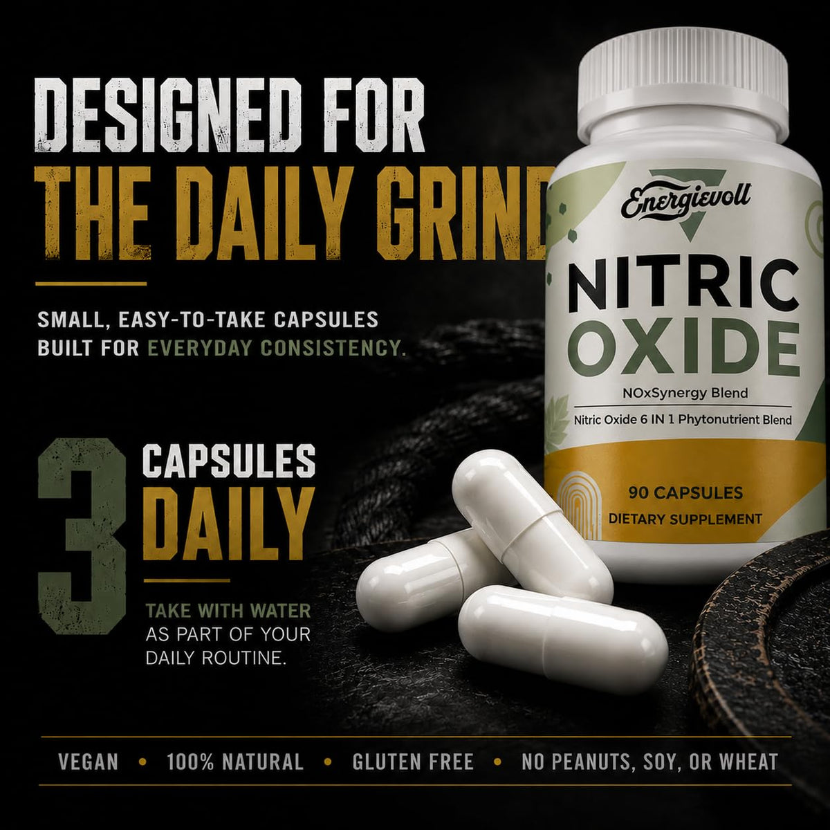 Beet Root Nitric Oxide Supplement 90 Count W7067