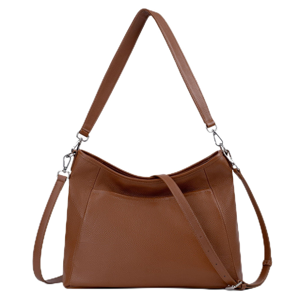 Genuine Leather Hobo Crossbody with 2 Detachable Straps W831784