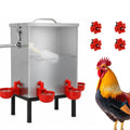 3 Gallon 304 Stainless Steel Automatic Chicken Waterer I765