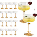 24 Pcs 9 Oz Champagne Martini Glasses Set J52837