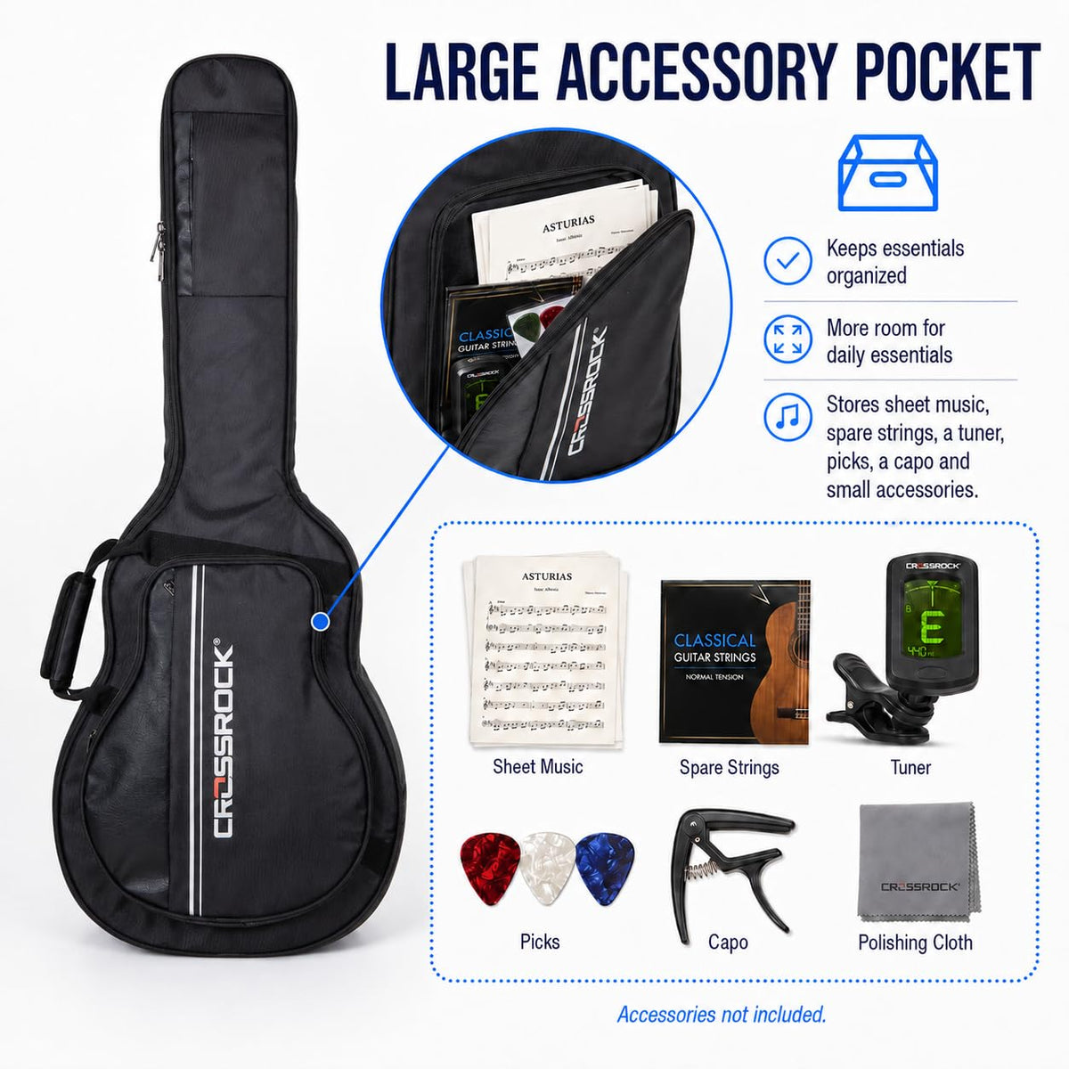 6-String Semi-Hollow Electric Guitar Gig Bag O840582
