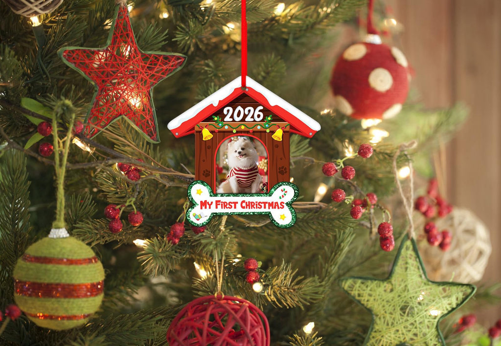 Dog Picture Frame Ornament V610
