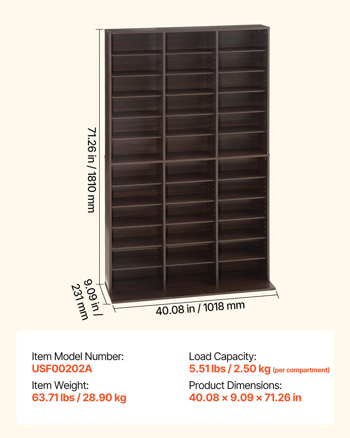 12-Tier Media Storage Cabinet R4490