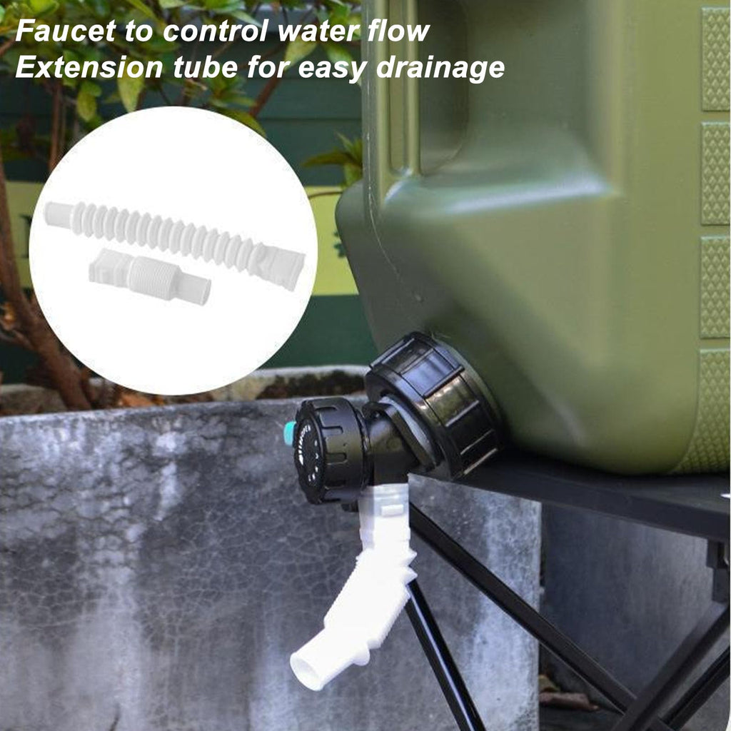 Portable 10L Green Water Storage Jug with Faucet K157870