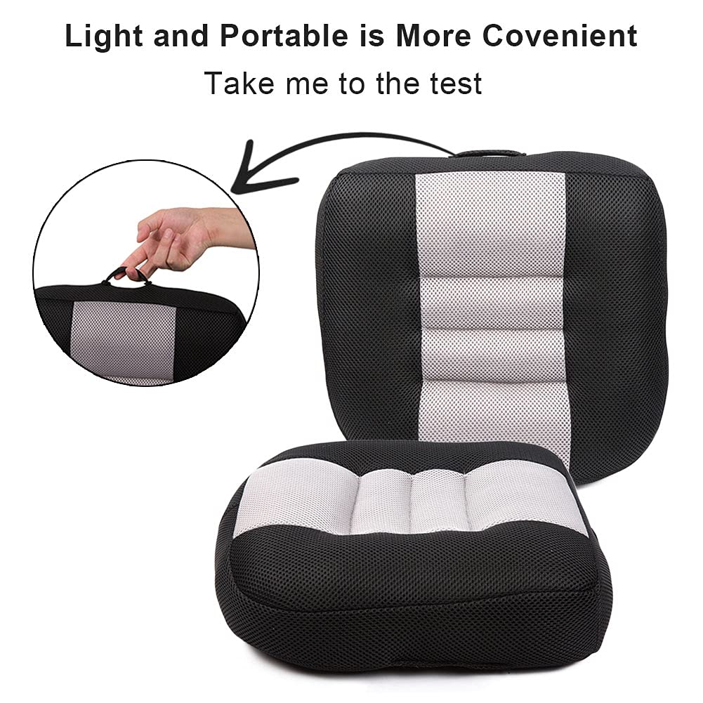 Car Booster Seat Cushion Pure Black U1089