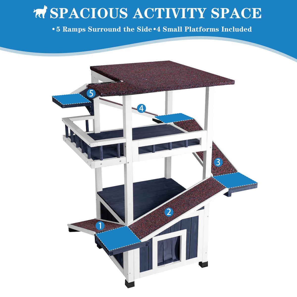 4-Tier Outdoor Cat Tree H762547