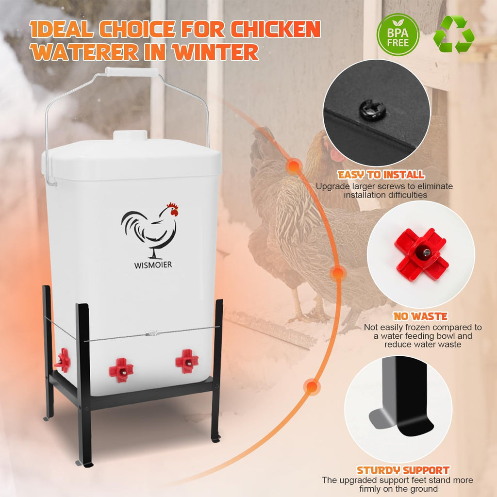 3 Gallon Heated Chicken Waterer Y110149