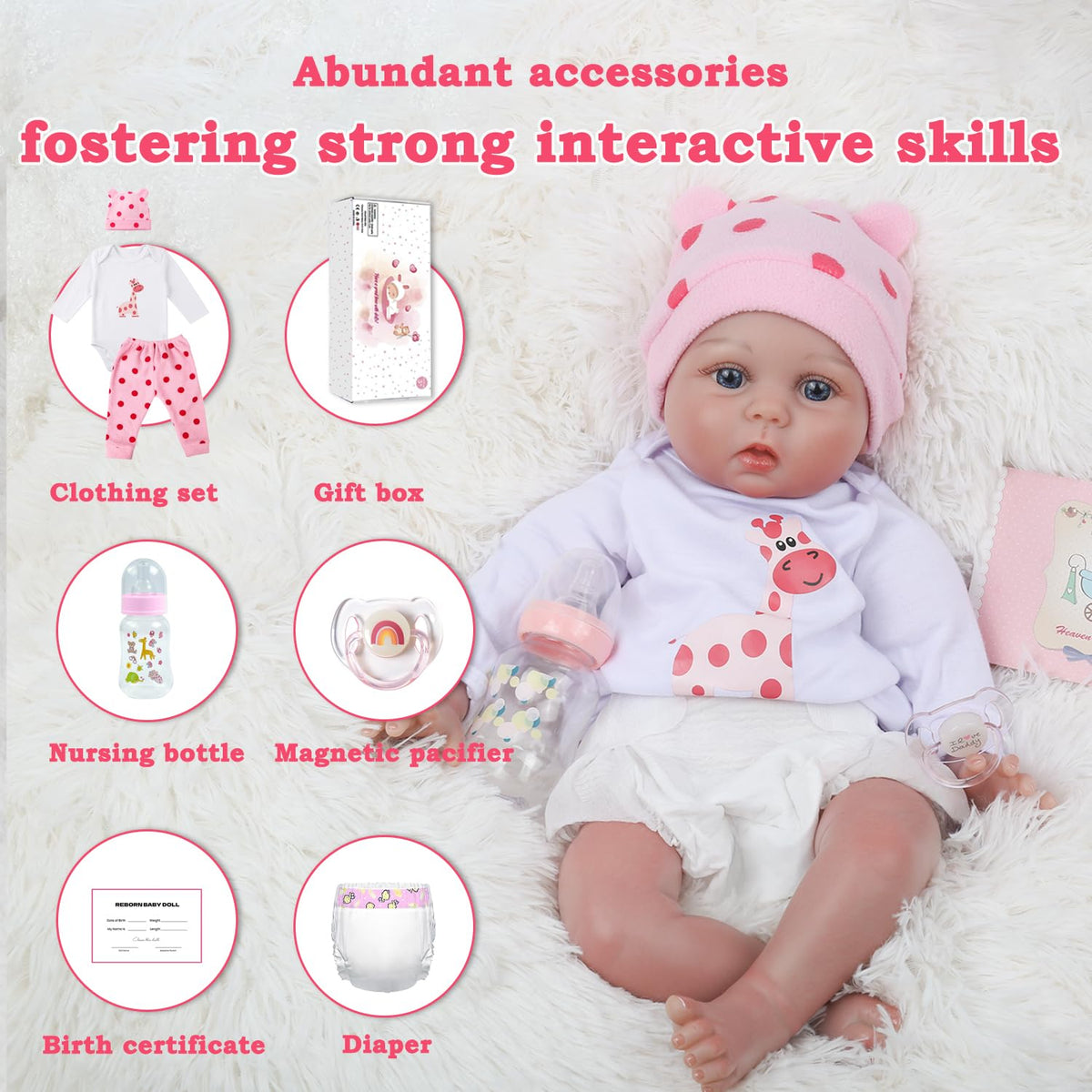 20 inches Realistic Newborn Baby Dolls J44763