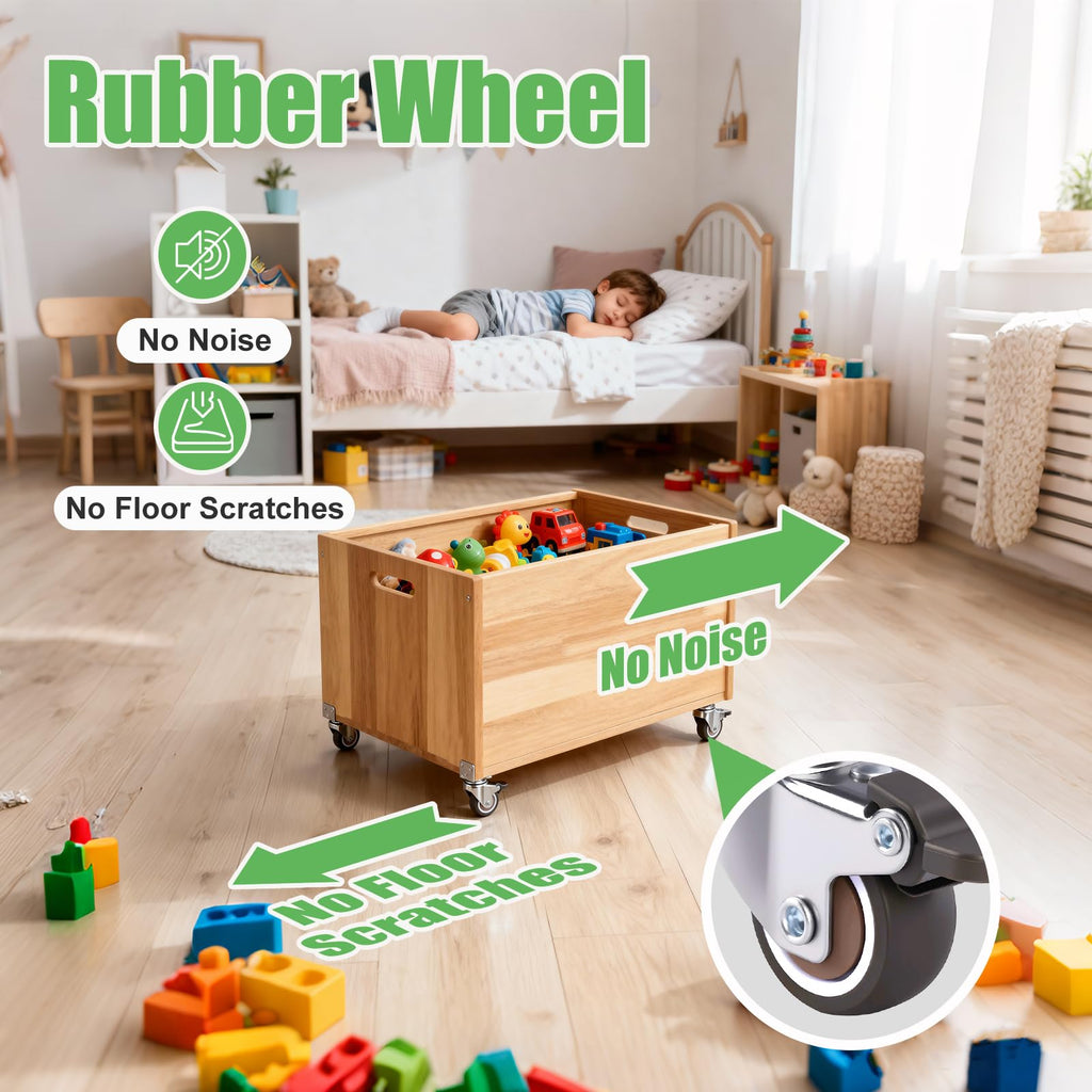 1" Low Profile Caster Wheels Set of 4 D7758