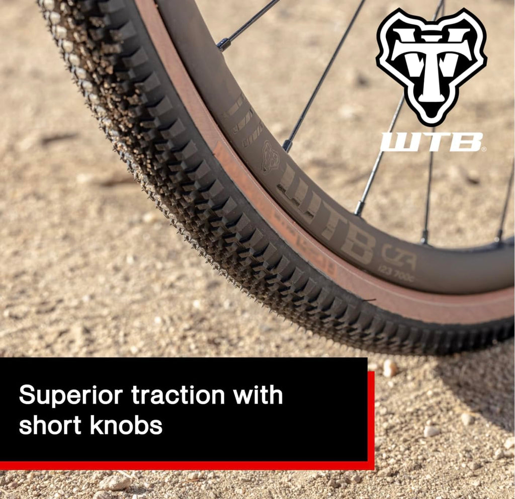 Black Tan 700c Tubeless Folding Gravel Bike Tire I18368