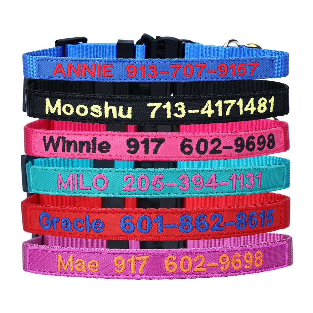 Nylon Cat Collar Breakaway with Bell X8040
