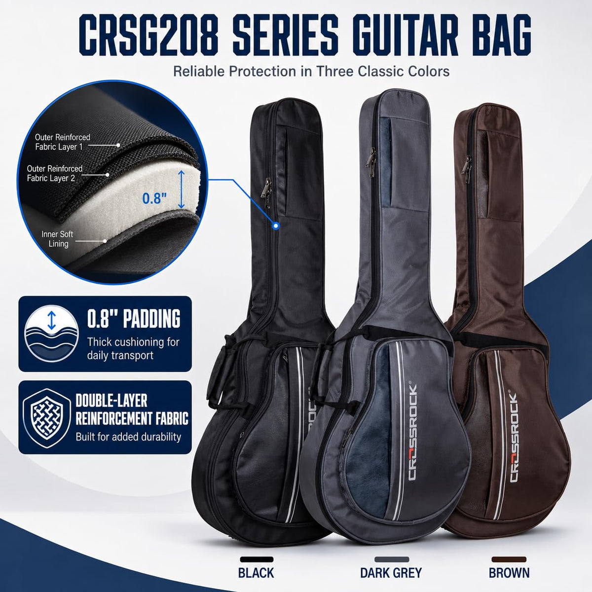 6-String Semi-Hollow Electric Guitar Gig Bag O840582
