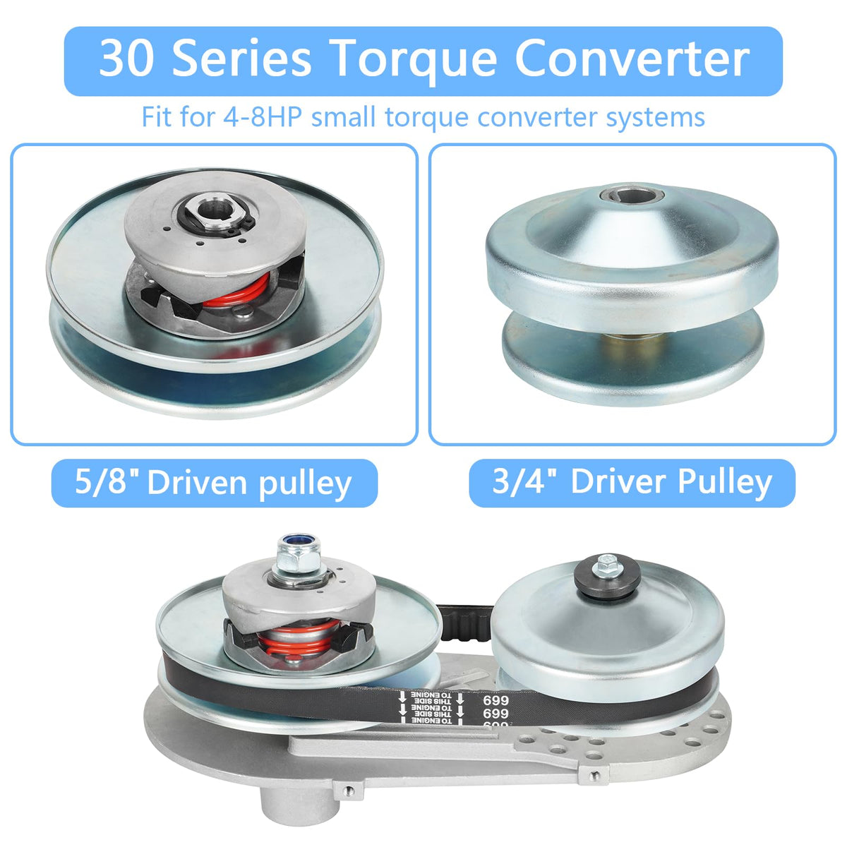 30 Series Torque Converter Go Kart Clutch Y527