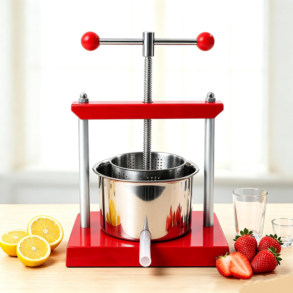 1.6 Gal Stainless Steel Manual Fruit Wine Press H58577