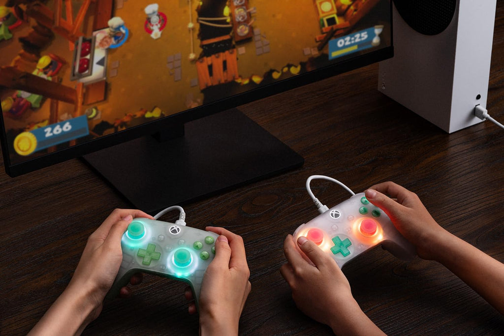 Wired Controller with RGB Lighting, Hall Effect Joysticks and Triggers, Translucent Pink A968575