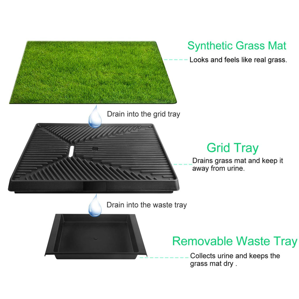 Indoor Dog Toilet with Artificial Grass 25" x 20" R5573