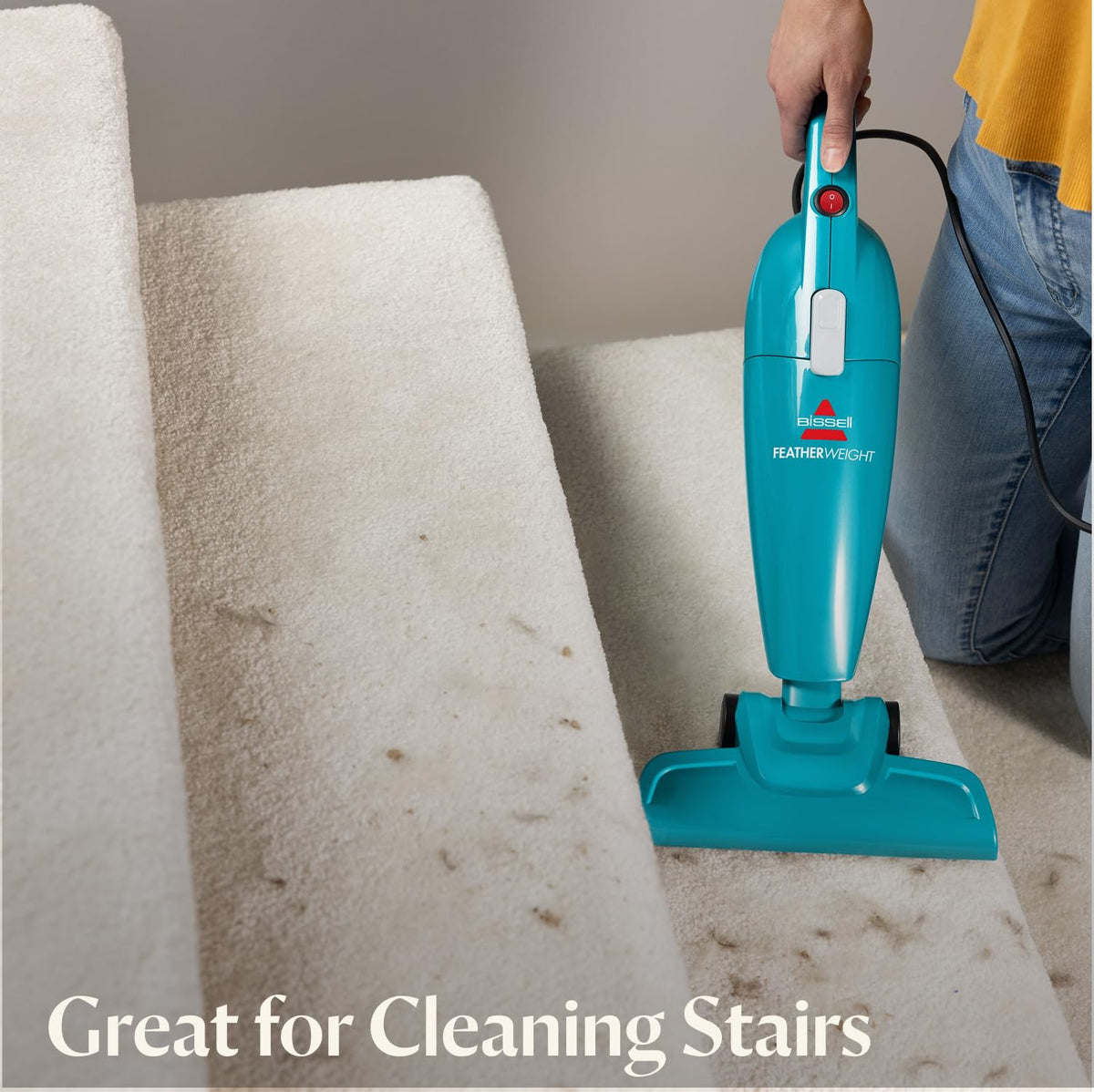Bagless Stick Vacuum and Electric Broom with Crevice Tool W211