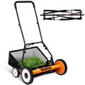 20-Inch 5-Blade Manual Reel Lawn Mower with Grass Catcher H13846
