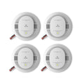 Hardwired Smoke & Carbon Monoxide Detector, 4 Pack T222713