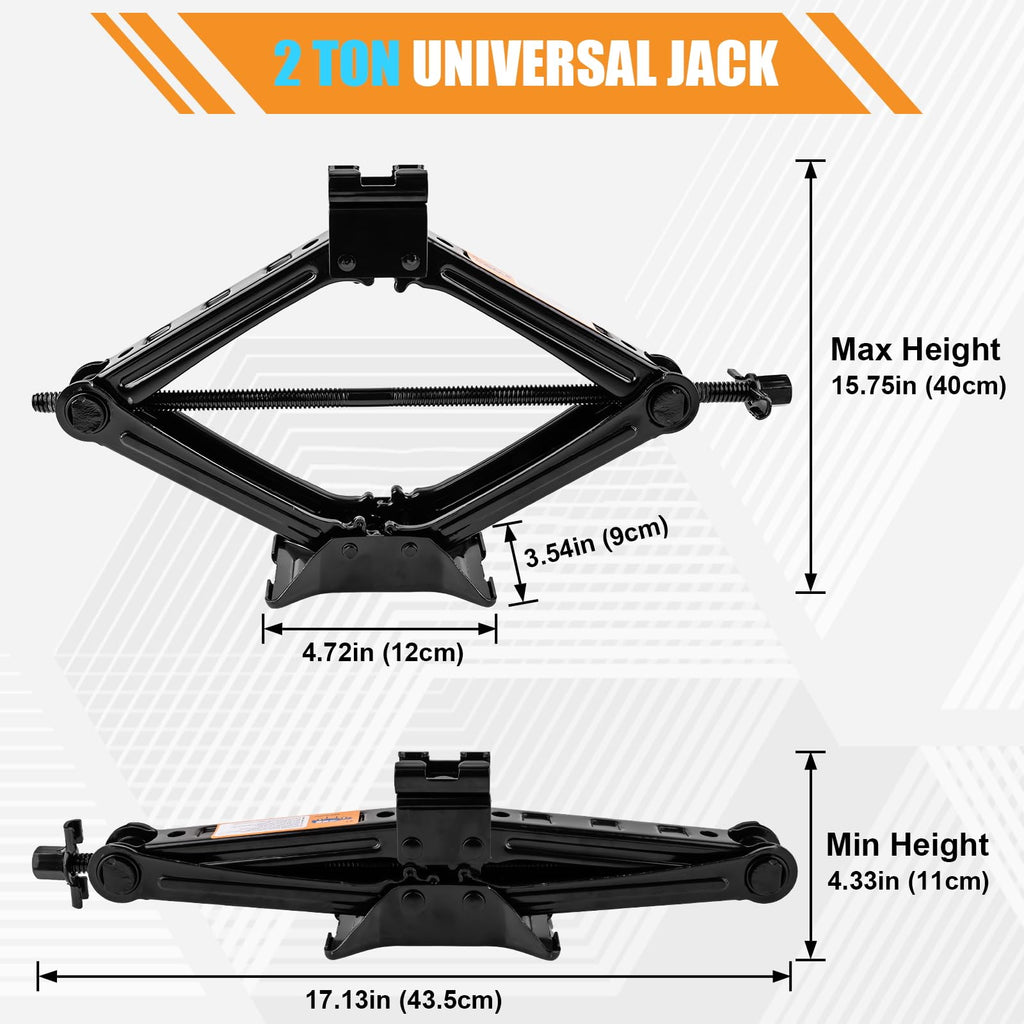 2 Ton Scissor Jack Kit with Lug Wrench N594119