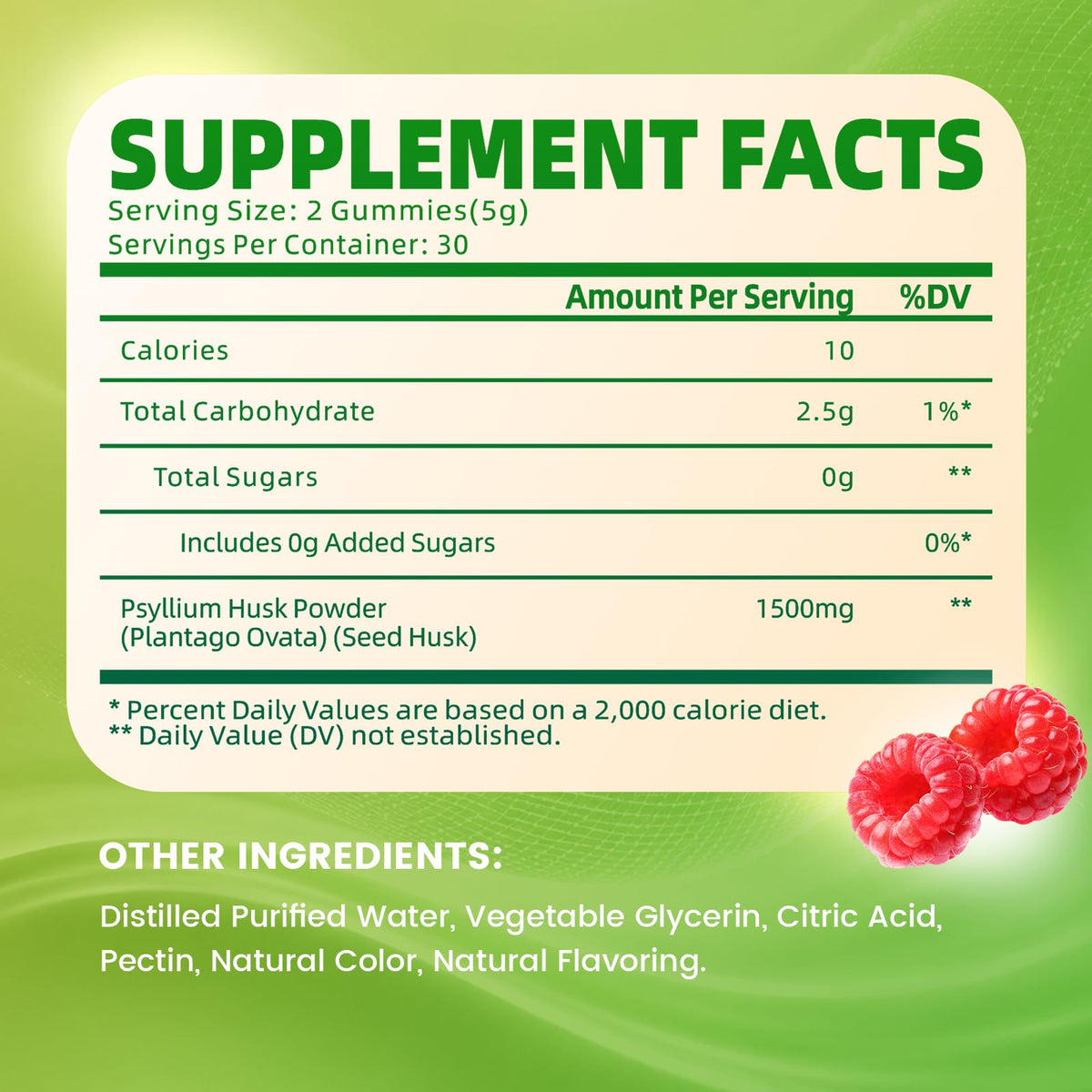 1500mg Psyllium Husk Gummies K48081