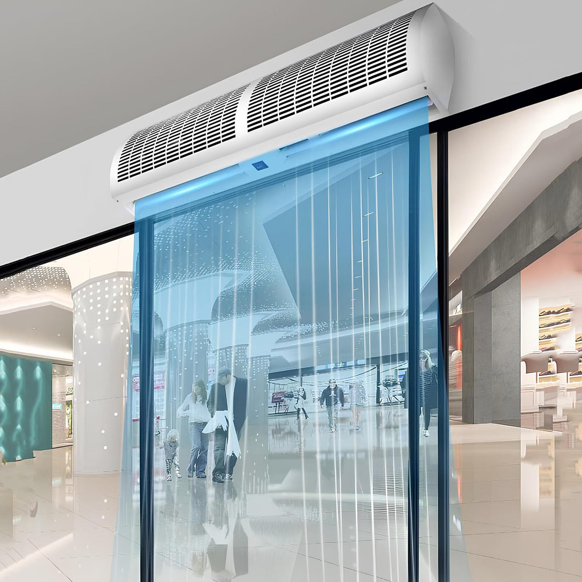 Outdoor Air Curtain Machine with Large Air Volume, 2 Speed and Wind Direction Adjustable S252380
