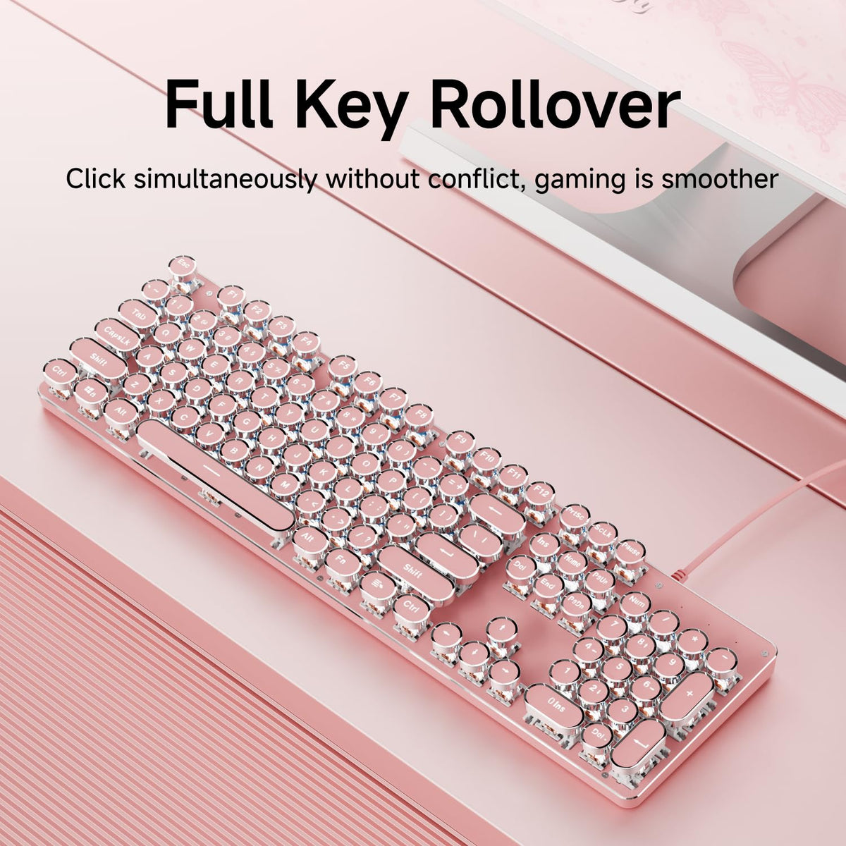 Wired Mechanical Keyboard with White Backlit P541489