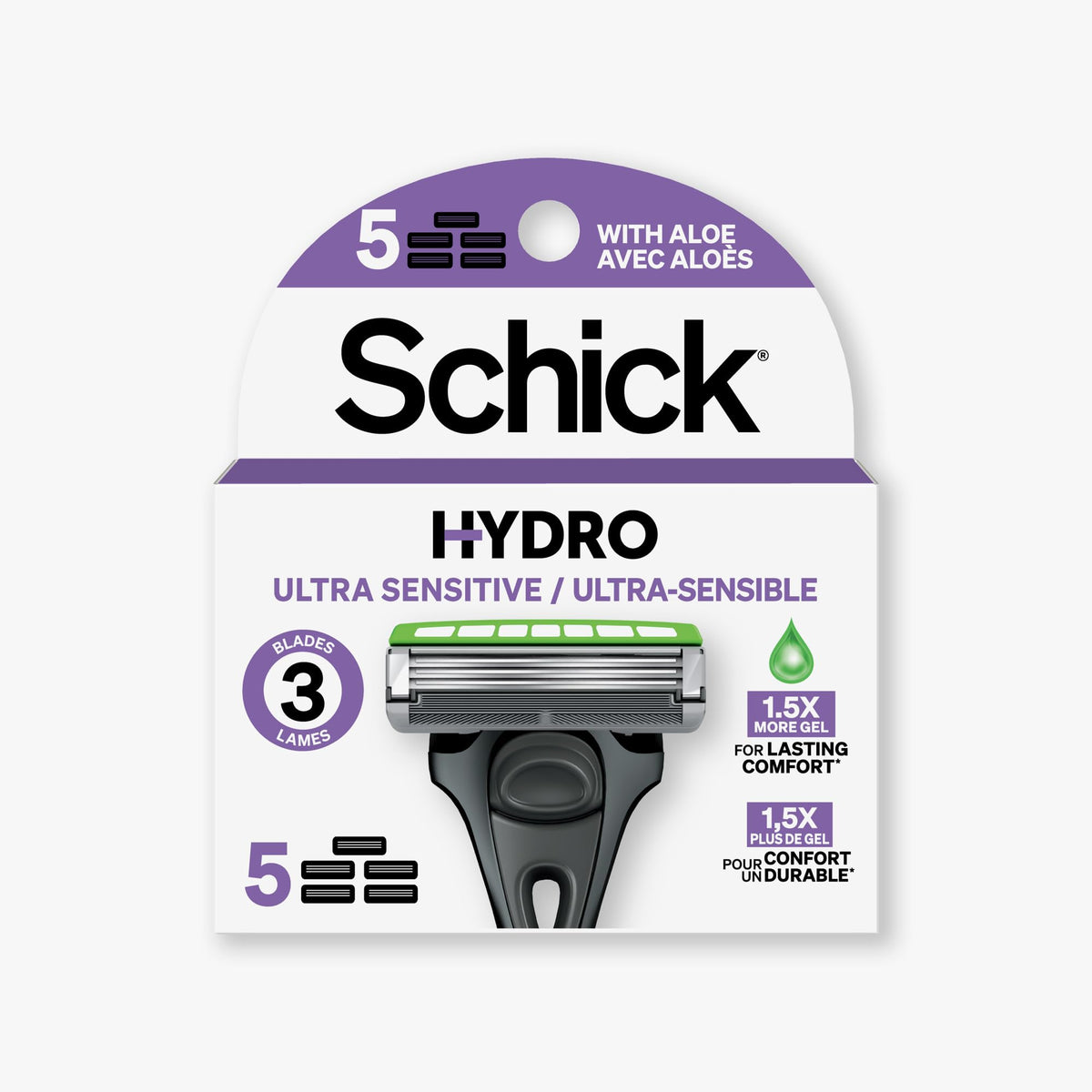 3-Blade Sensitive Razor Refills 5 ct I489931