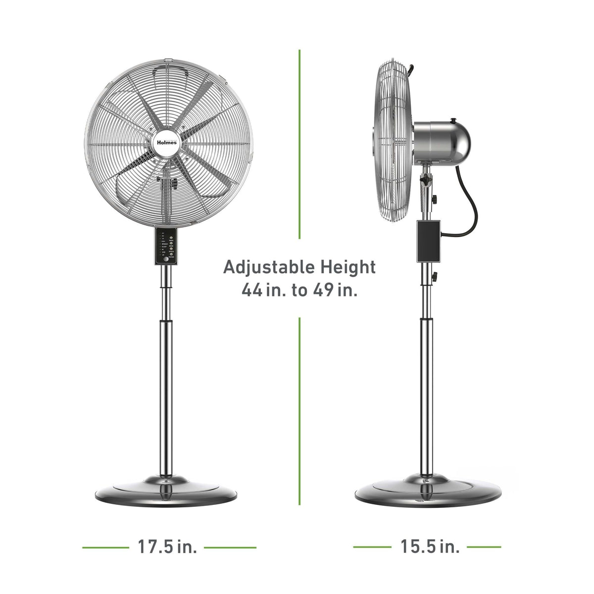 16" Digital Metal Stand Fan 3-Speed Oscillation I278820