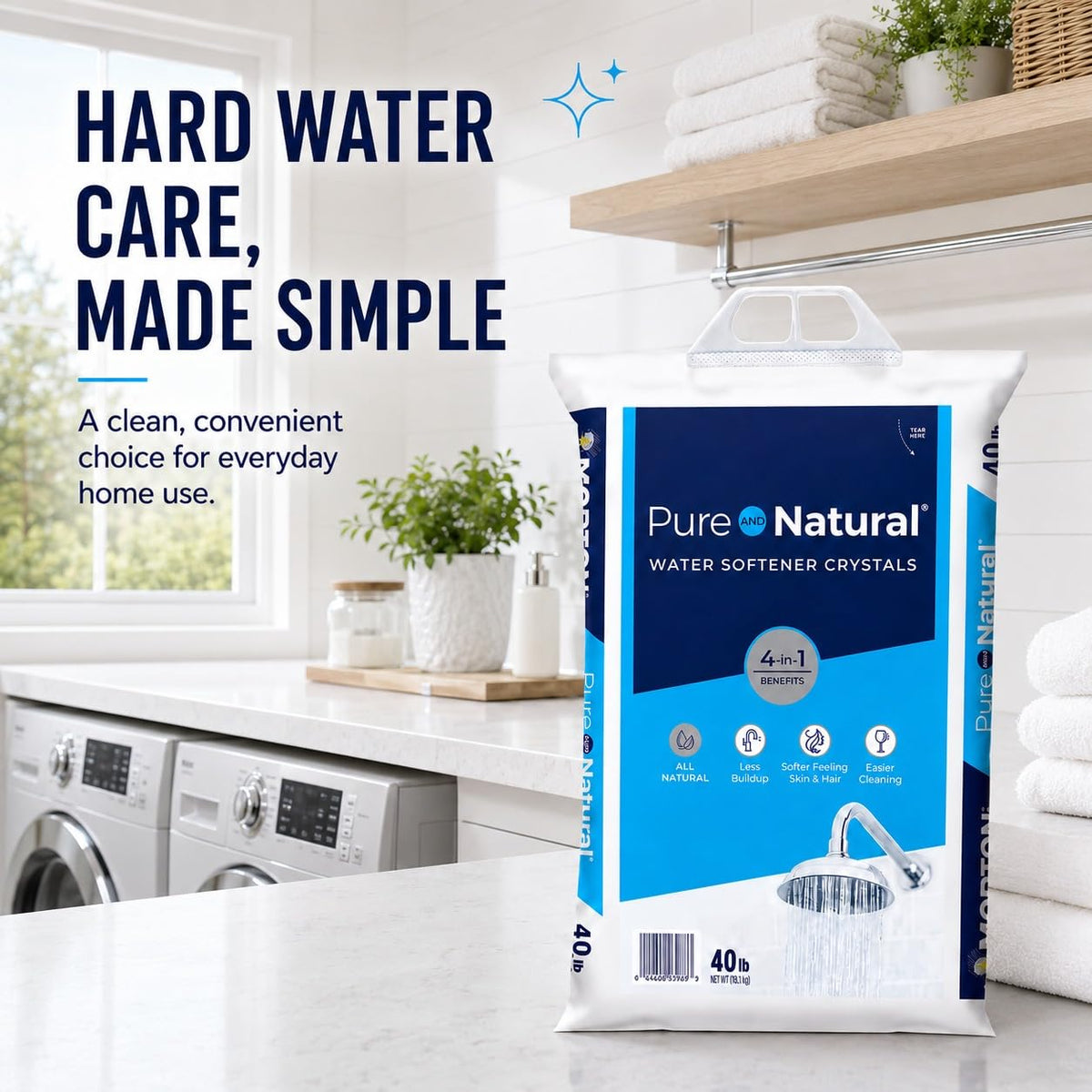 Water Softener Salt Crystals 40 lb 3 Pack A416