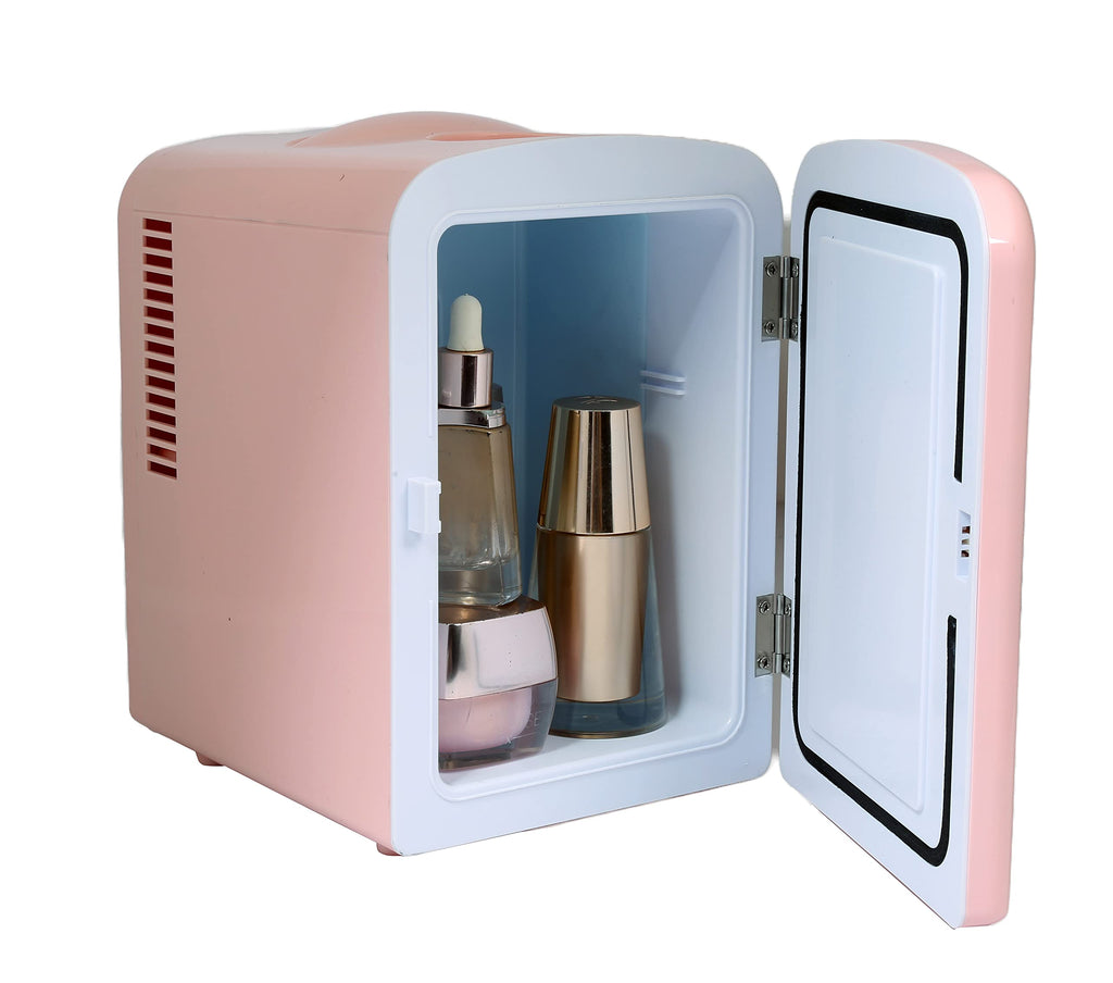 Mini Portable Compact Personal Fridge, 4 Liter Capacity, Pink H939326