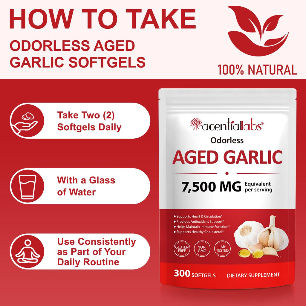 500mg Odorless Garlic Softgels V439152
