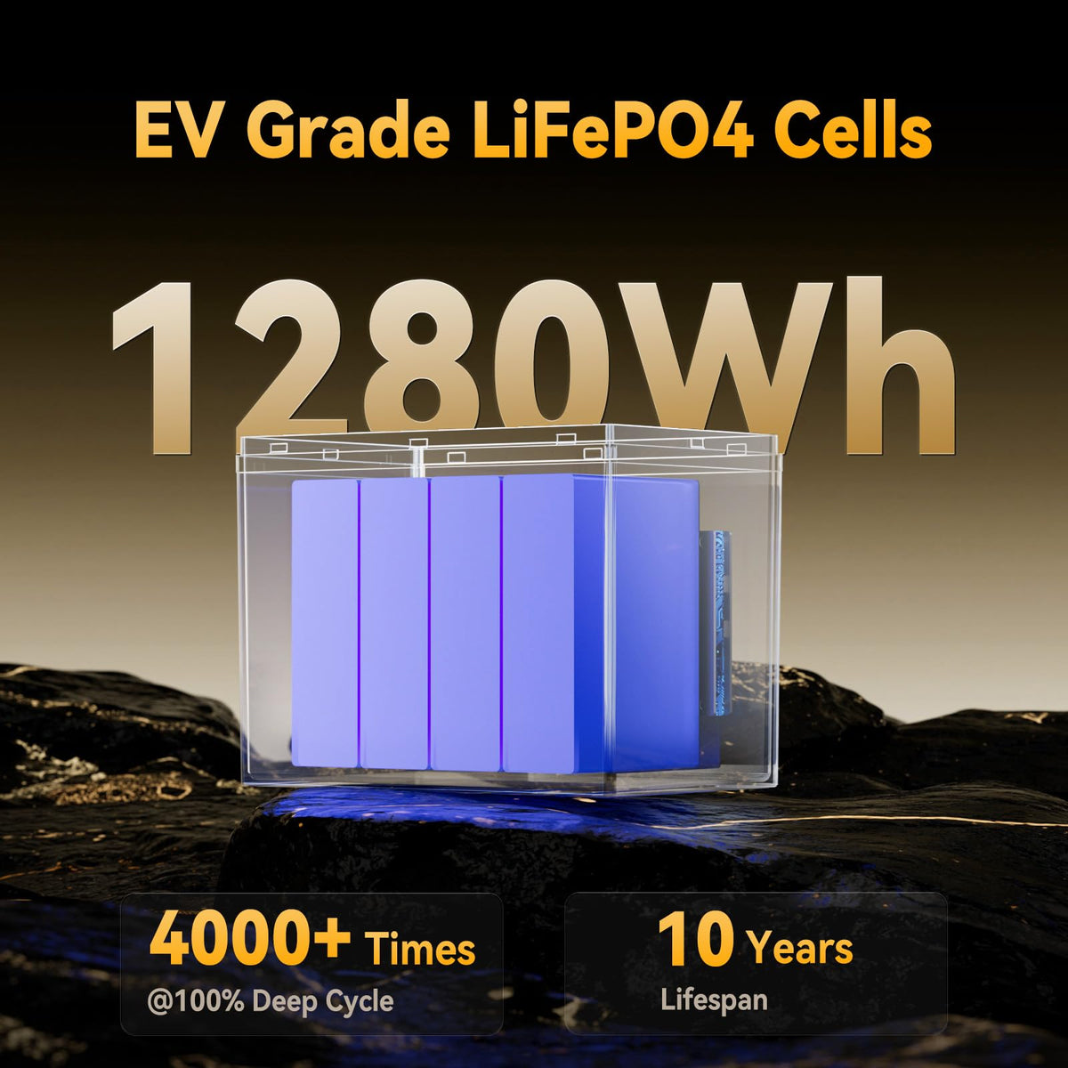 12V 100Ah LiFePO4 Lithium Battery V325878