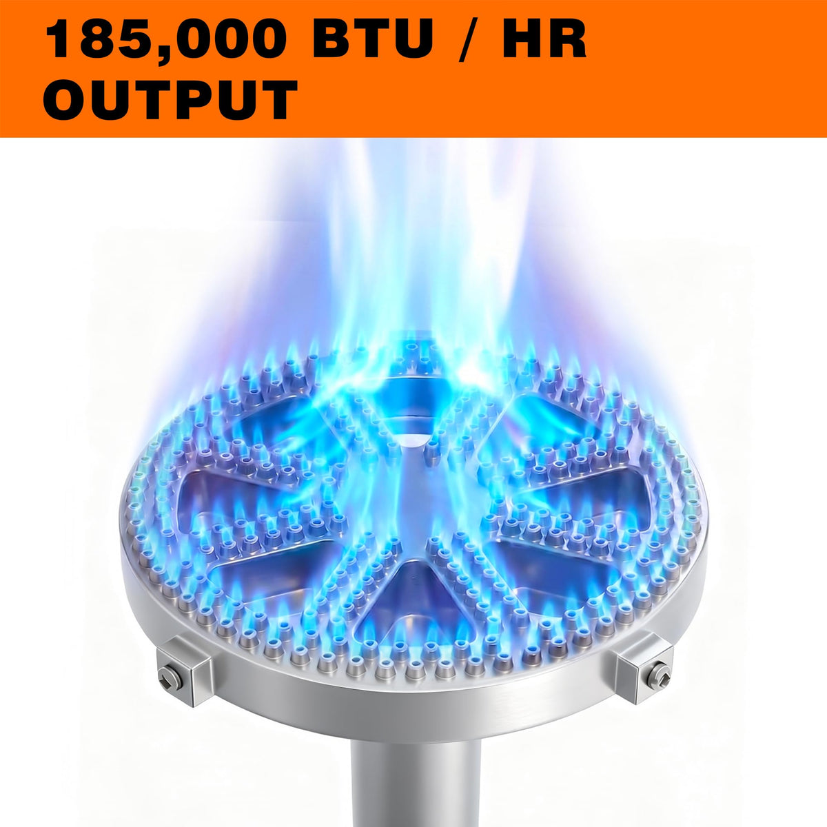 Cast-Iron Propane Burner Head with Adjustable Regulator V111526