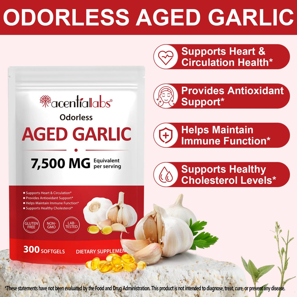 500mg Odorless Garlic Softgels V439152