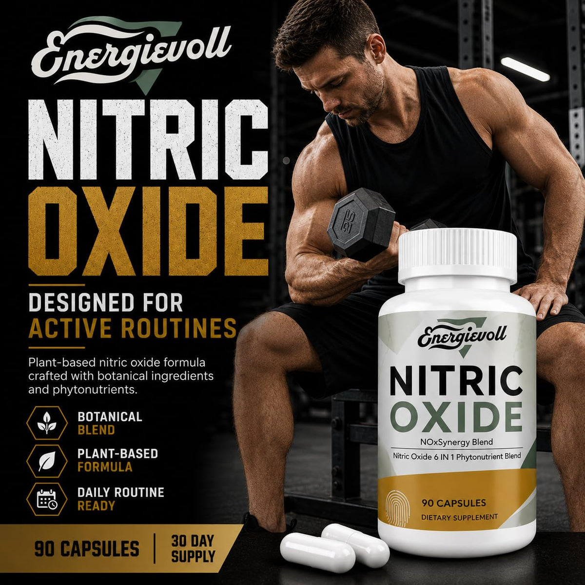 Beet Root Nitric Oxide Supplement 90 Count W7067
